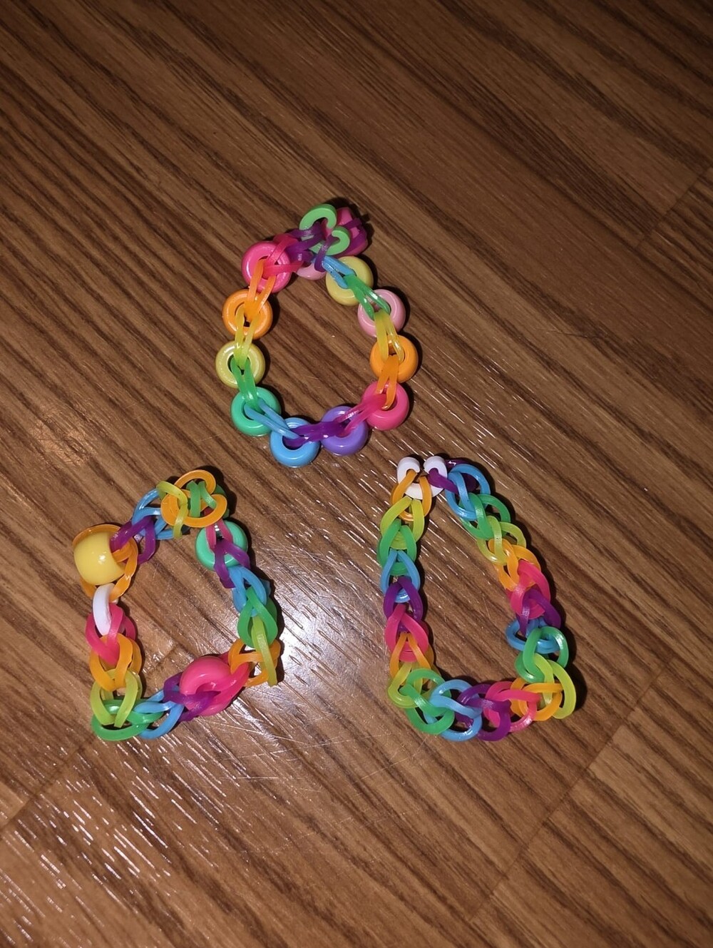 Kids Multicolor Stretch Link Bracelets - Rainbow Set